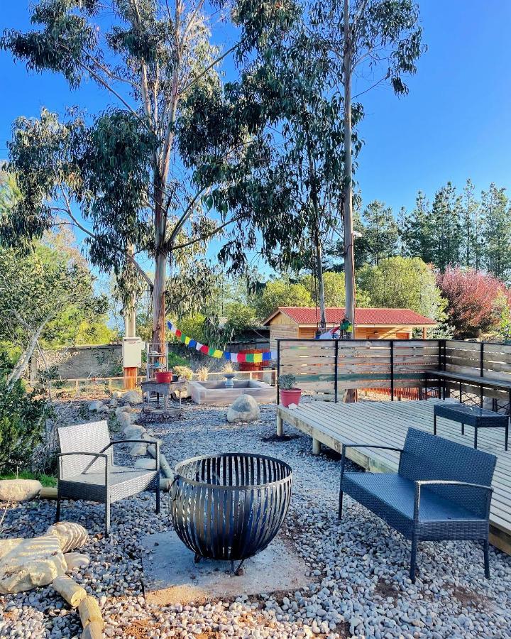 Cabana En Tunquen Con Parrilla, Fogon, Piscina Y Bosque Luaran gambar
