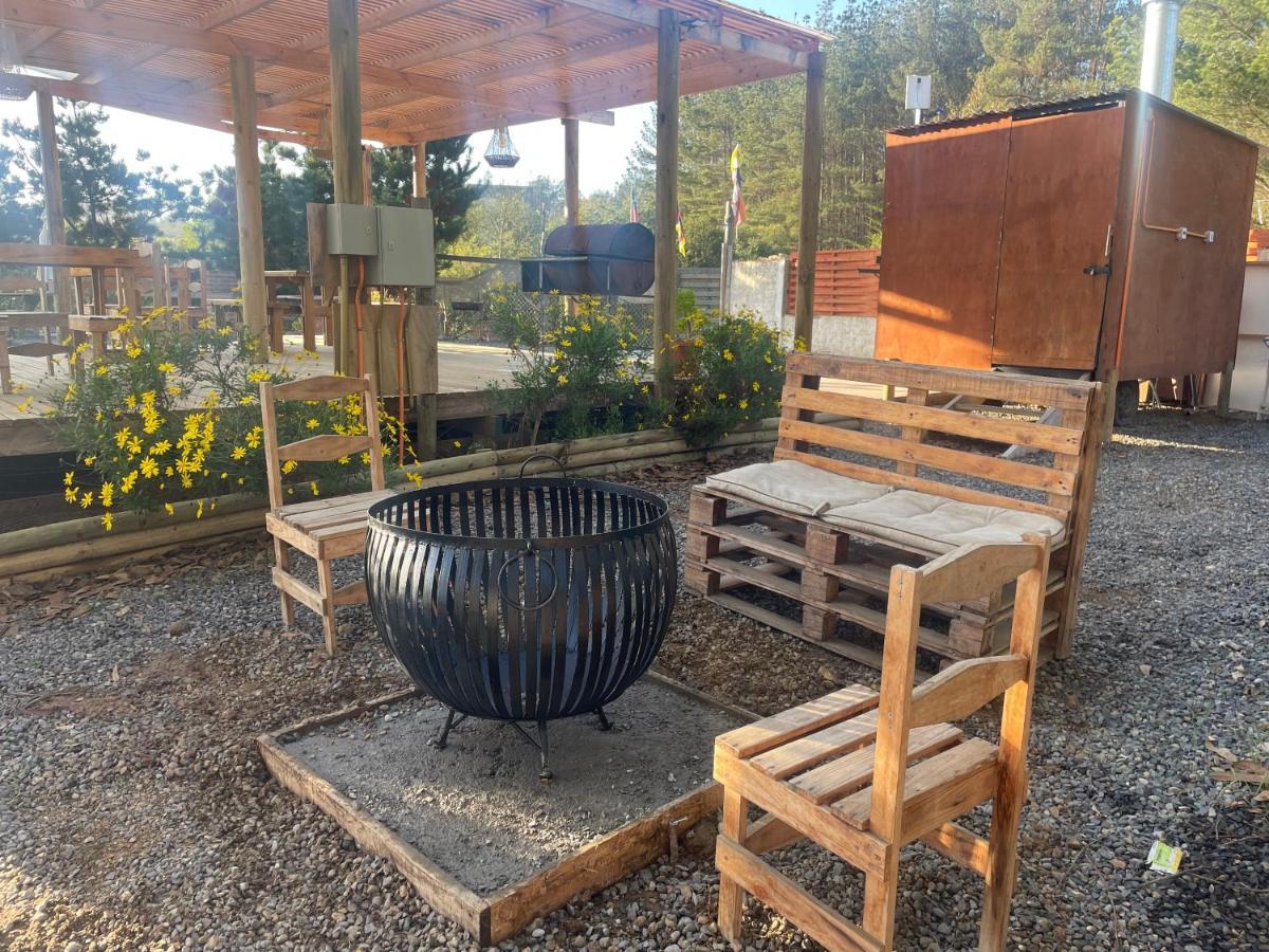 Cabana En Tunquen Con Parrilla, Fogon, Piscina Y Bosque Luaran gambar