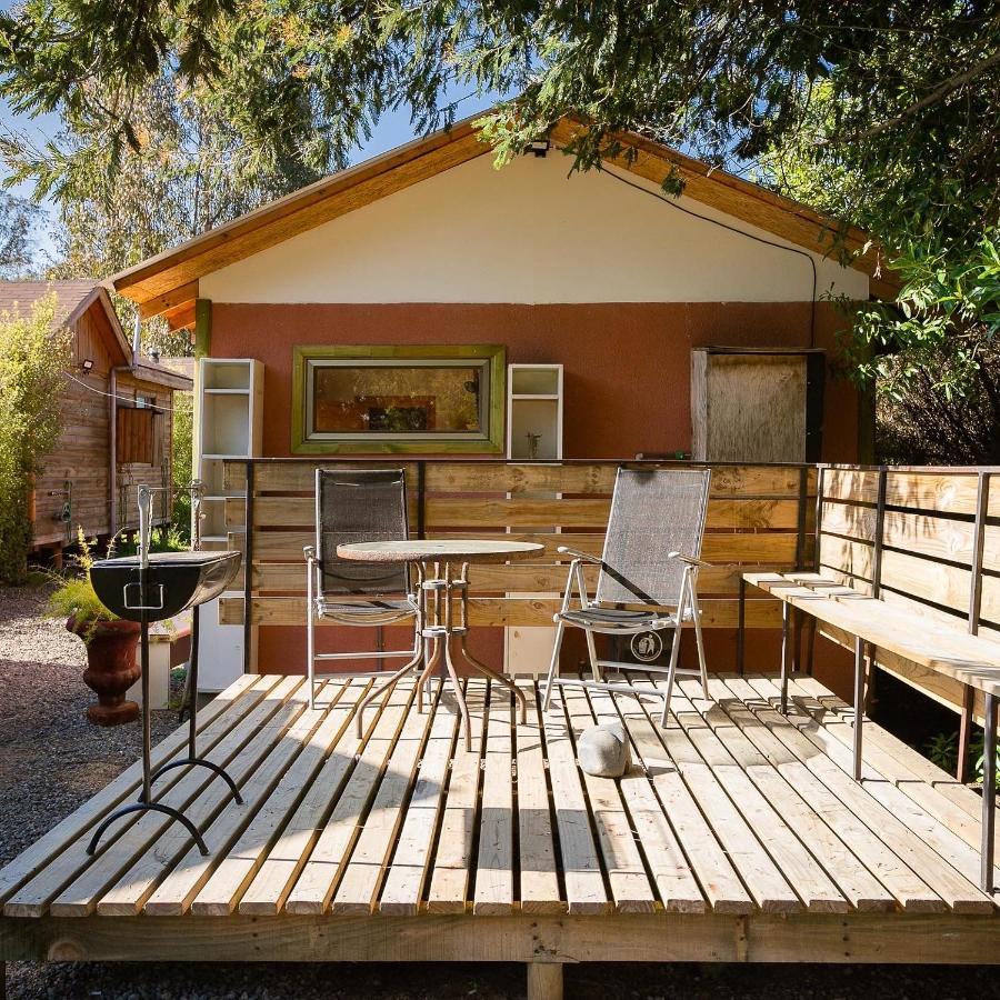 Cabana En Tunquen Con Parrilla, Fogon, Piscina Y Bosque Luaran gambar