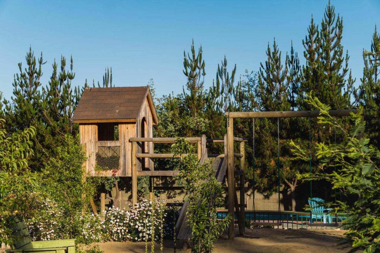 Cabana En Tunquen Con Parrilla, Fogon, Piscina Y Bosque Luaran gambar