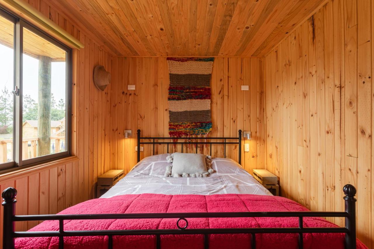 Cabana En Tunquen Con Parrilla, Fogon, Piscina Y Bosque Luaran gambar