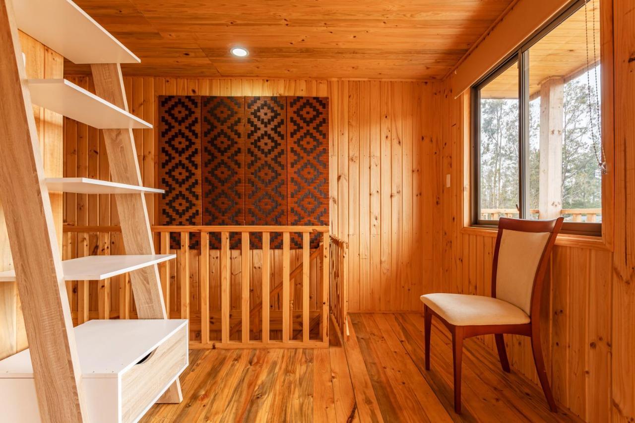 Cabana En Tunquen Con Parrilla, Fogon, Piscina Y Bosque Luaran gambar